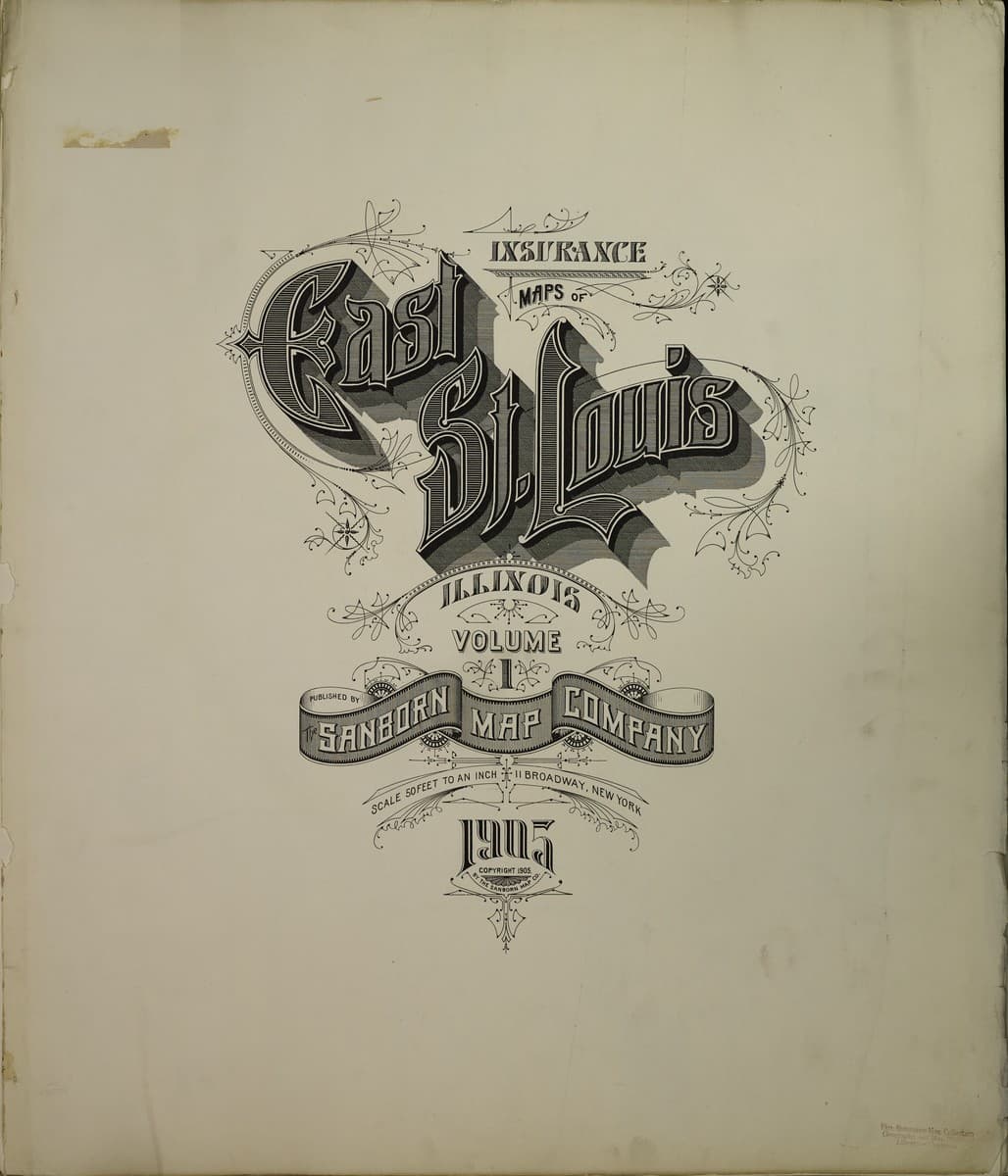 Sanborn Fire Insurance Map: East Saint Louis, Illinois (1905)