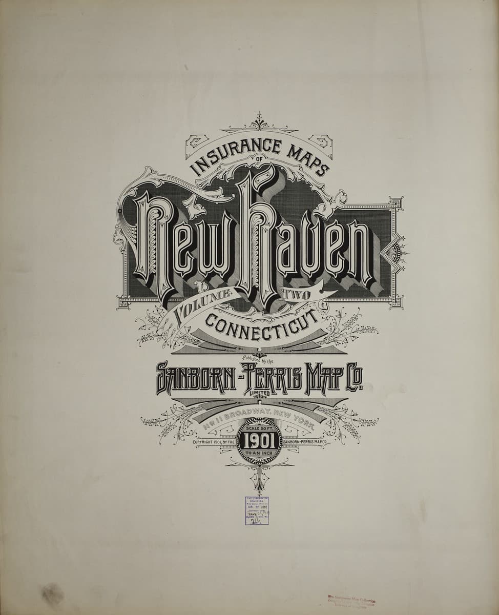 Sanborn Fire Insurance Map: New Haven, Connecticut (1901)