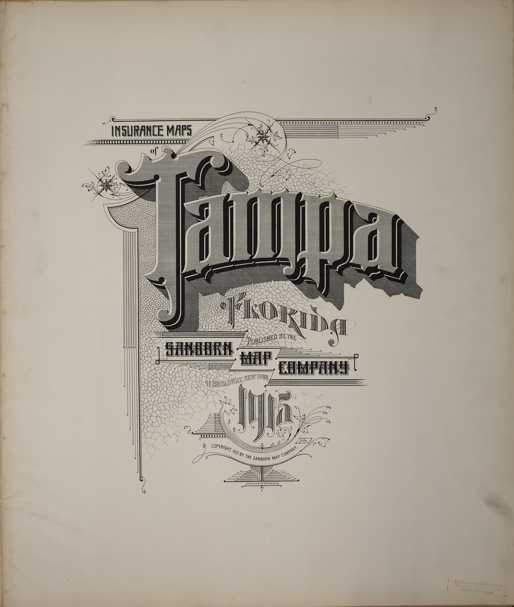 Framed print of Tampa, Florida (1915)