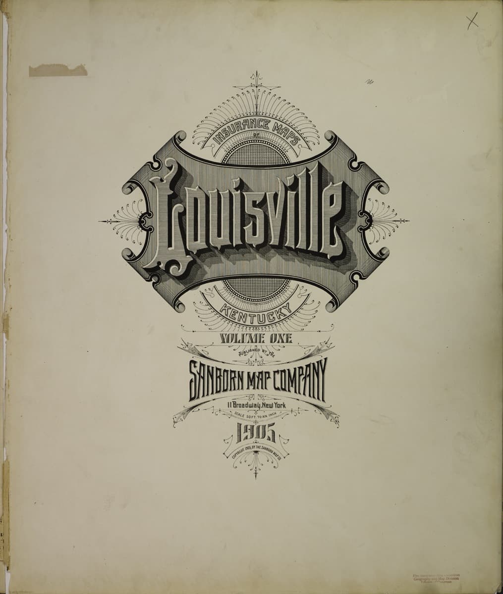 Sanborn Fire Insurance Map: Louisville, Kentucky (1905)