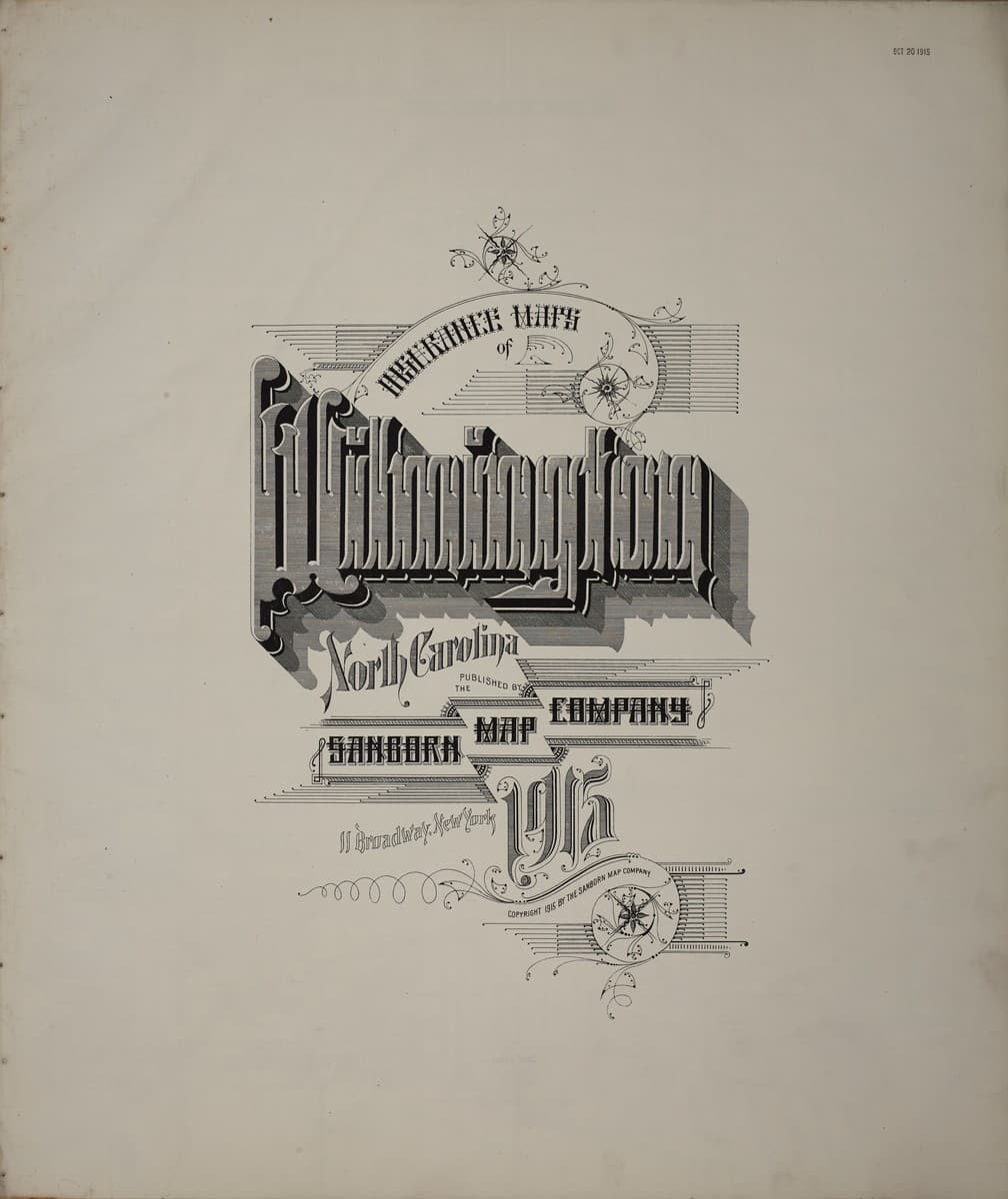 Sanborn Fire Insurance Map: Wilmington, North Carolina (1915)
